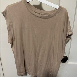 a new day Women's Tan Short Sleeve Top